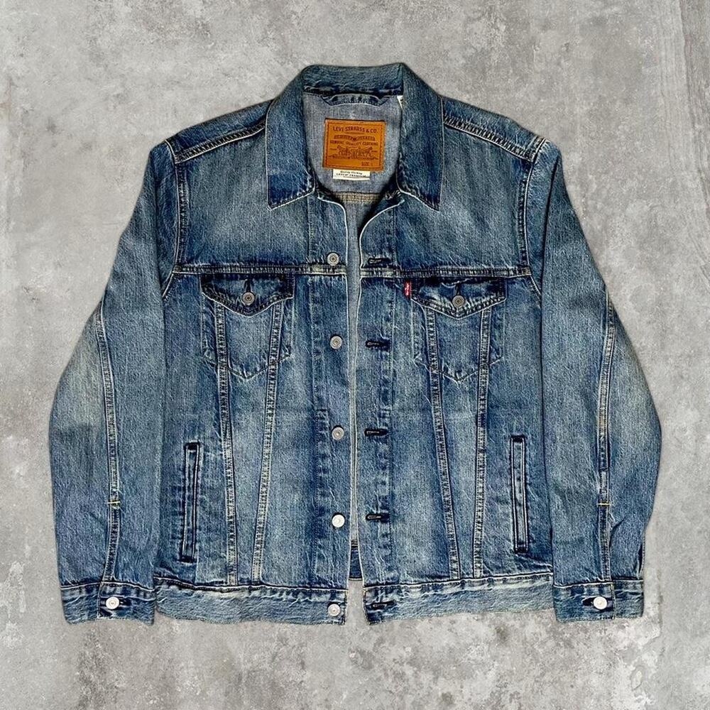 Mens Levis Premium Blue Denim Jacket